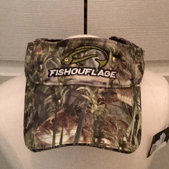 🎣NWT FUN Fishouflage Fishing Camo Visor Must Have For Every Fisherman or Women🎣 - Picture 4 of 8